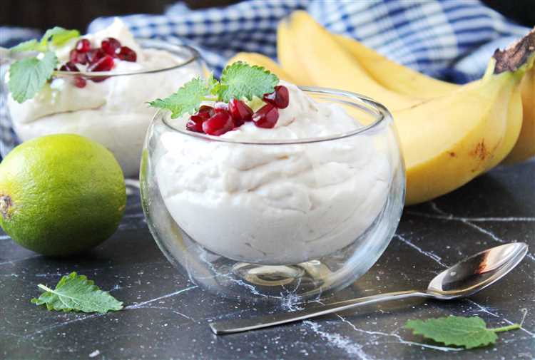 Банановый мусс без яиц и желатина