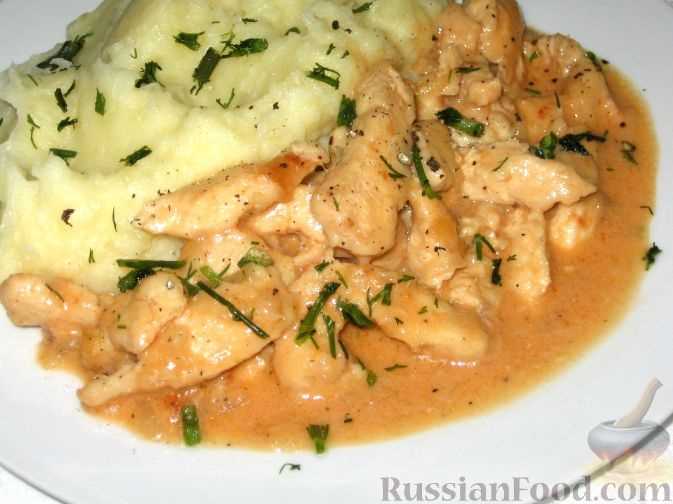 Бефстроганов из курицы