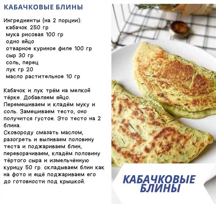 Блины из кабачков