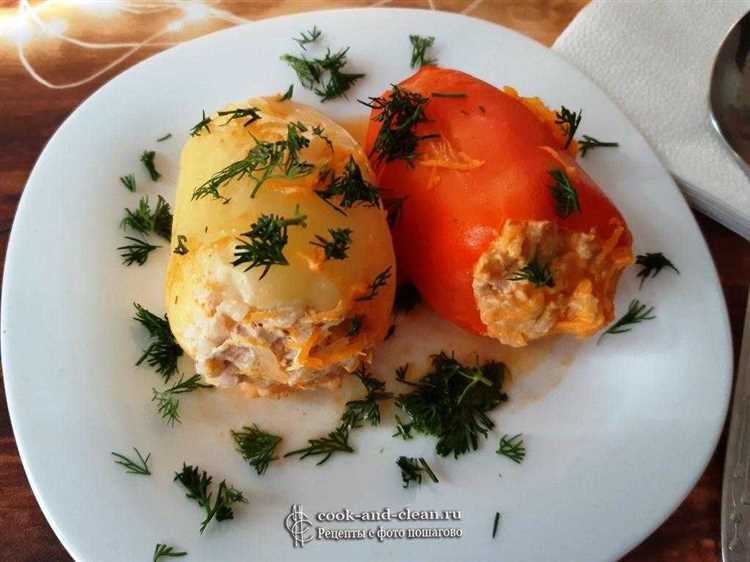 Фаршированные перцы с куриным фаршем и рисом