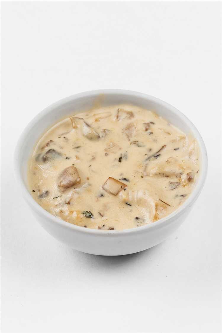 Грибной соус с беконом и сливками