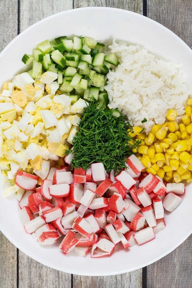 Кани сарада салат из крабовых палочек