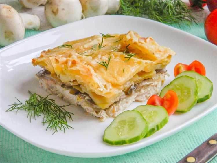 Картофельная запеканка с грибами