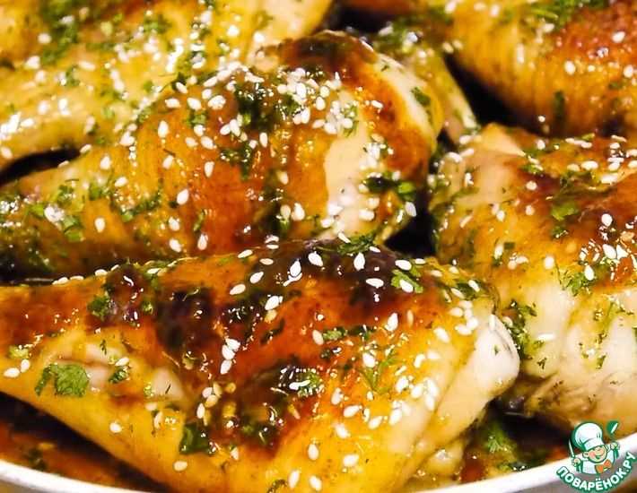 Курица с мёдом горчицей и чесноком в рукаве