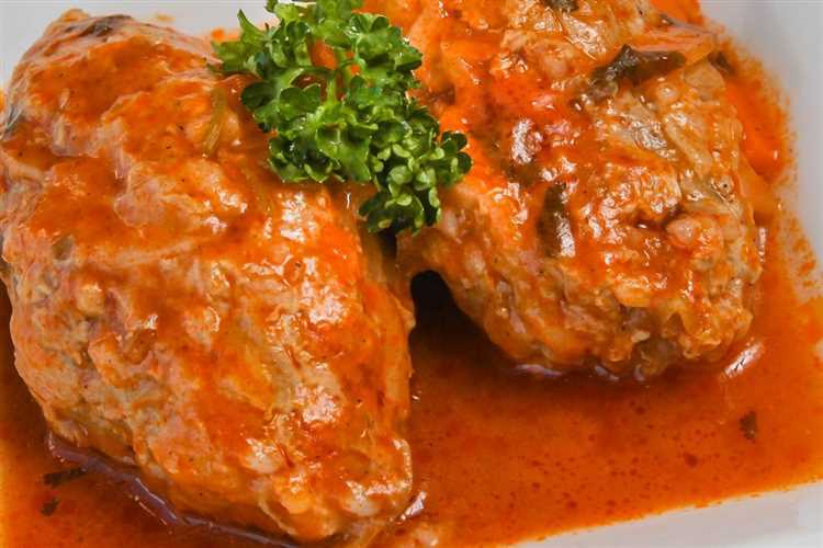 Ленивые голубцы с рисом и грибами