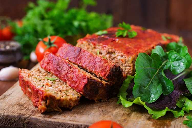 Мясной хлеб из индейки с овощами