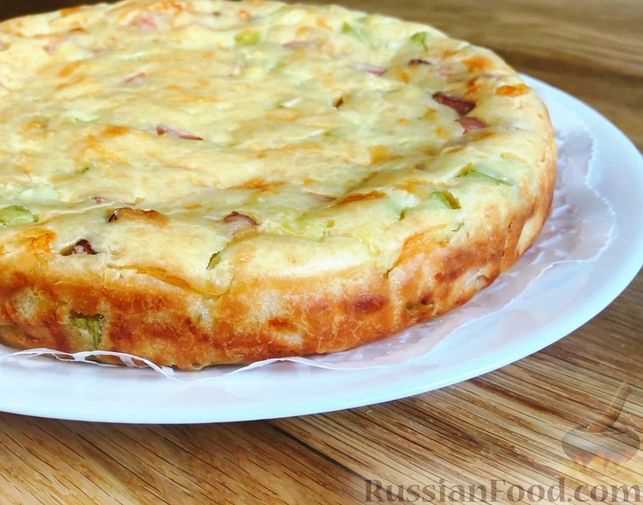 Пирог из кабачков с сыром
