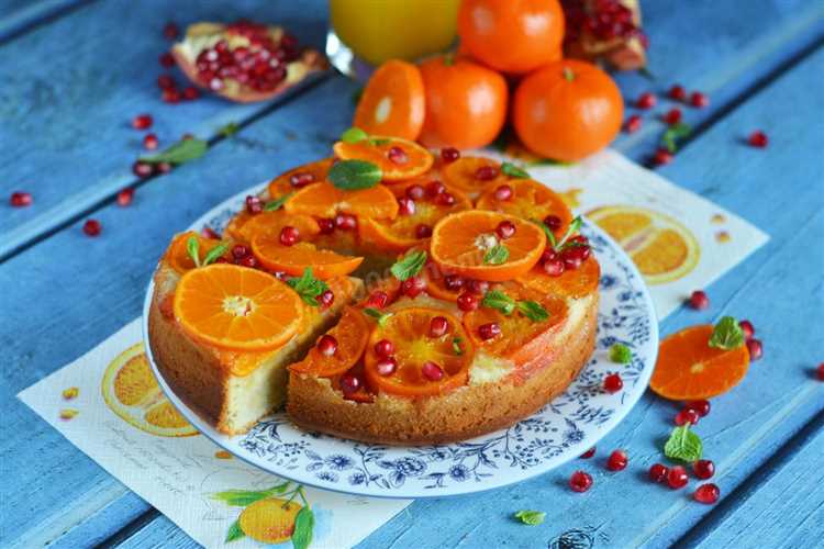 Пирог с мандаринами