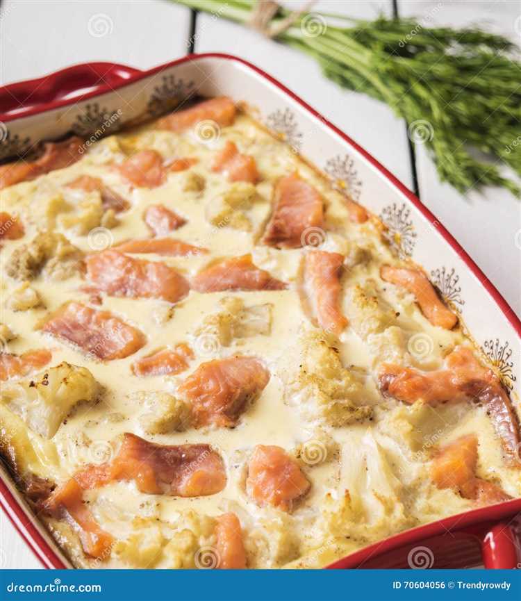 Рыбная запеканка с цветной капустой