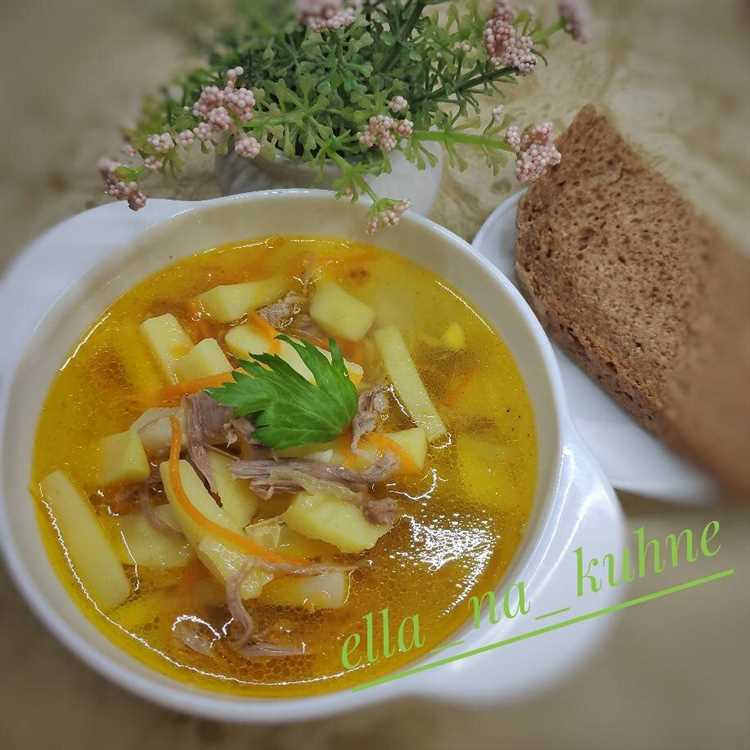 Суп из индейки с макаронами