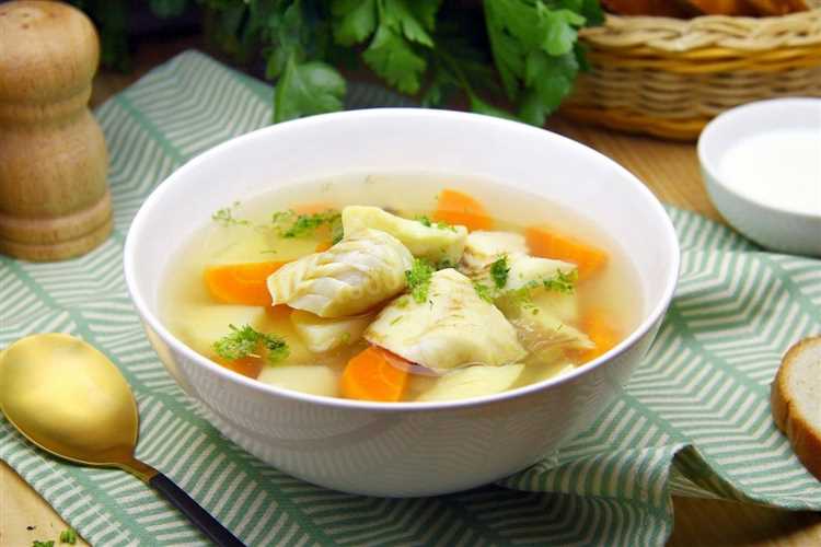 Суп из трески с овощами