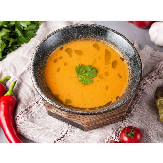 Турецкий тыквенный суп с чечевицей